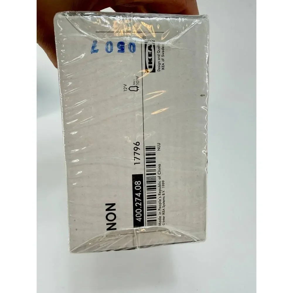 IKEA NON Wall Lamp Light Fixture White New Sealed 400.274.80 12V Vintage